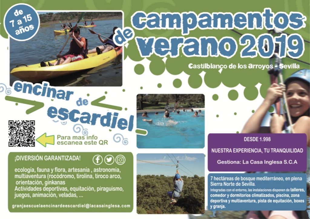 Información sobre los campamentos 2019